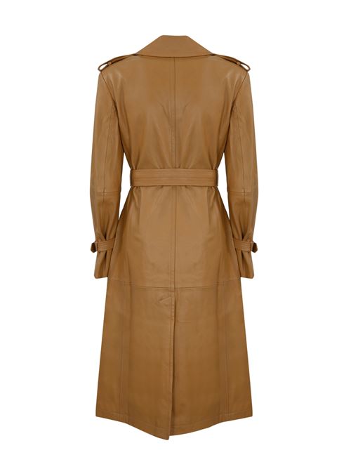 Trench in nappa Mangiaro Caramello MAX MARA STUDIO | 2426476011600001